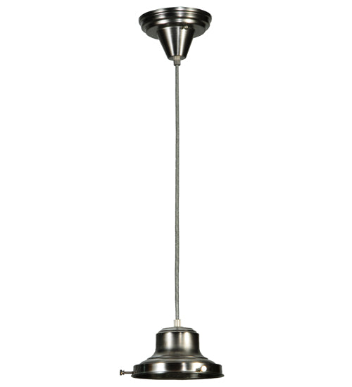 Meyda Tiffany Lighting 141102 Stillwater One Light Pendant Hardware Utility Light Pewter, Nickel, Silver