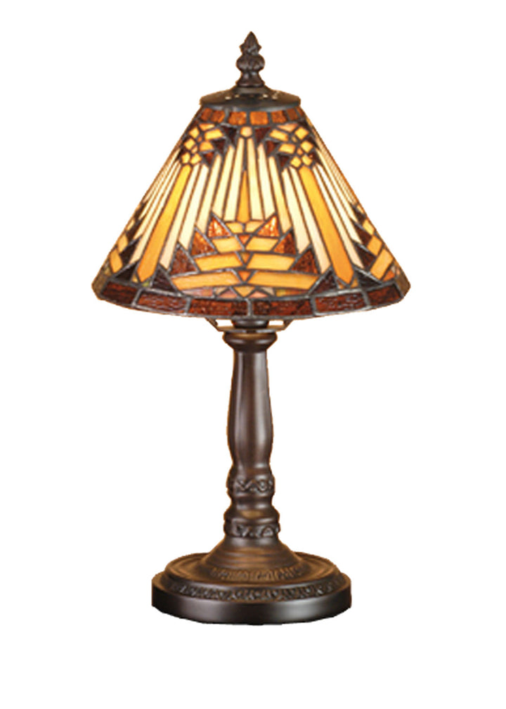 Meyda Tiffany Lighting 66223 Nuevo One Light Mini Lamp Lamp Bronze / Dark