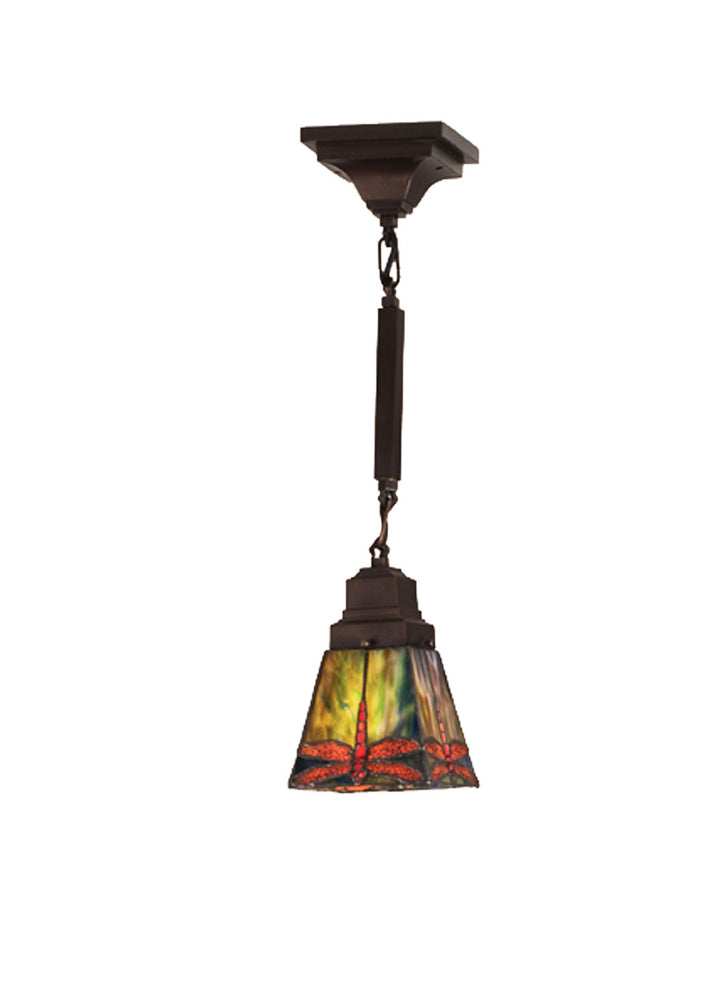 Meyda Tiffany Prairie Dragonfly 49099 Pendant Light - Pbag Flame Orange