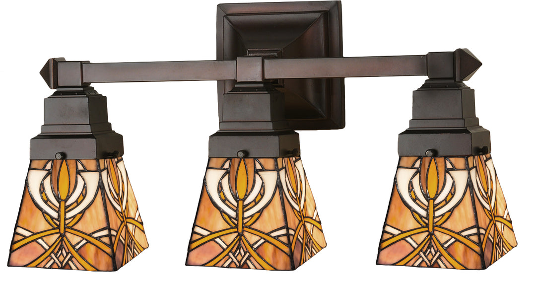 Meyda Tiffany Glasgow Bungalow 31234 Bath Vanity Light 20 in. wide - Antique Copper