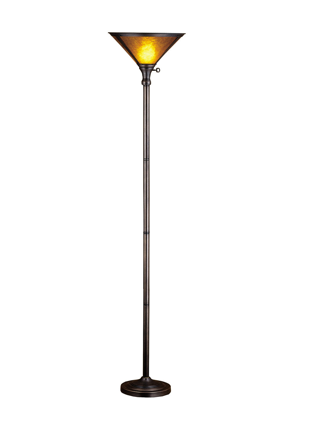 Meyda Tiffany Lighting 23961 Sutter Torchiere Lamp Bronze / Dark