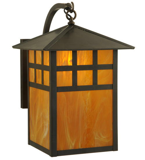 Meyda Tiffany Lighting 141245 Seneca One Light Wall Sconce Outdoor Bronze / Dark