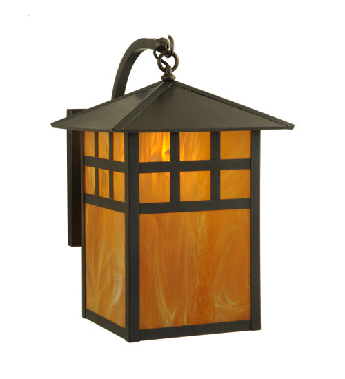 Meyda Tiffany Lighting 141245 Seneca One Light Wall Sconce Outdoor Bronze / Dark