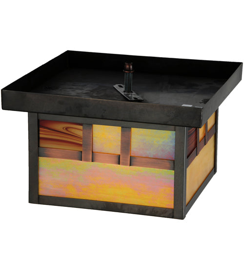Meyda Tiffany Hyde Park 141353 Ceiling Light - Craftsman Brown