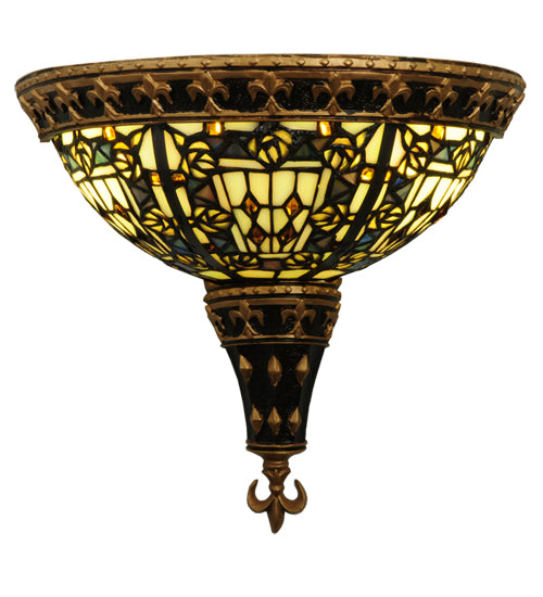 Meyda Tiffany Fleur-De-Lis 141367 Wall Light - Timeless Bronze