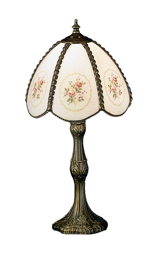 Meyda Tiffany Lighting 31308 Rose Bouquet Table Lamp Lamp Bronze / Dark