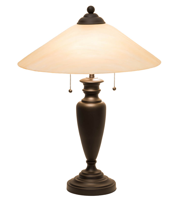 Meyda Tiffany Lighting 66753 Saturn Two Light Table Lamp Lamp Bronze / Dark