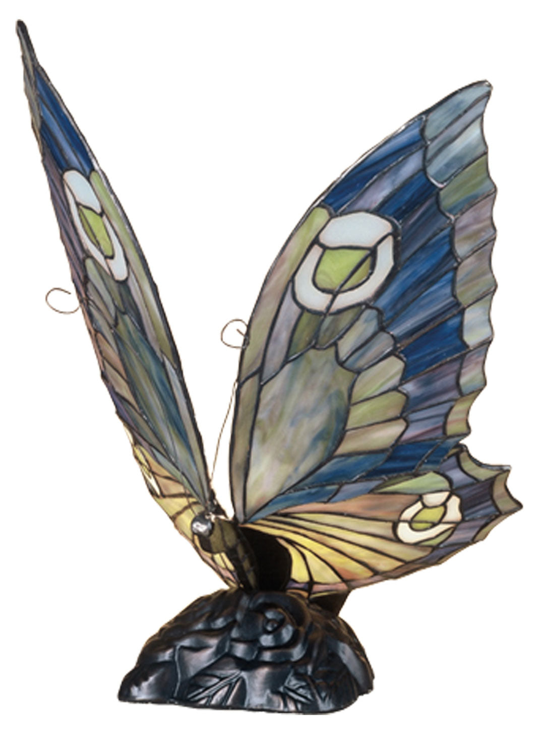 Meyda Tiffany Lighting 48017 Butterfly One Light Accent Lamp Lamp Bronze / Dark