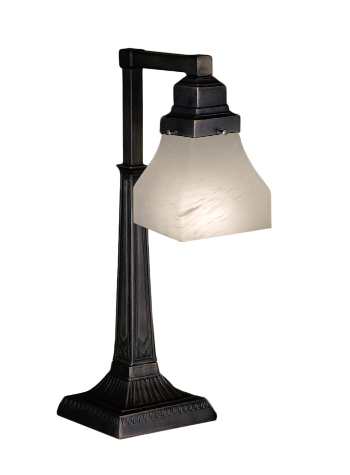 Meyda Tiffany Lighting 27624 Bungalow One Light Desk Lamp Lamp Bronze / Dark