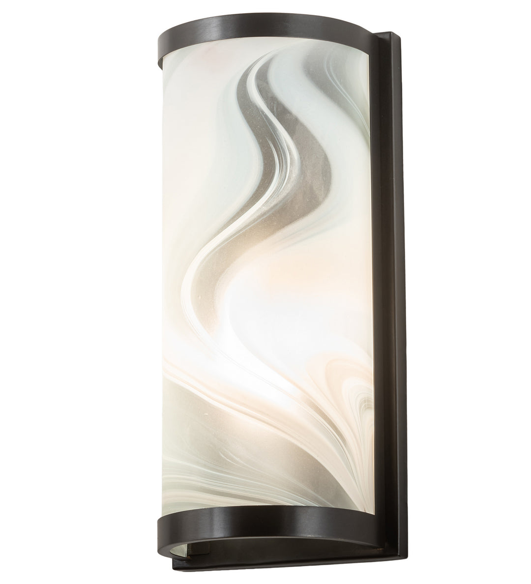 Meyda Tiffany Cylinder 68815 Wall Light - Craftsman Brown