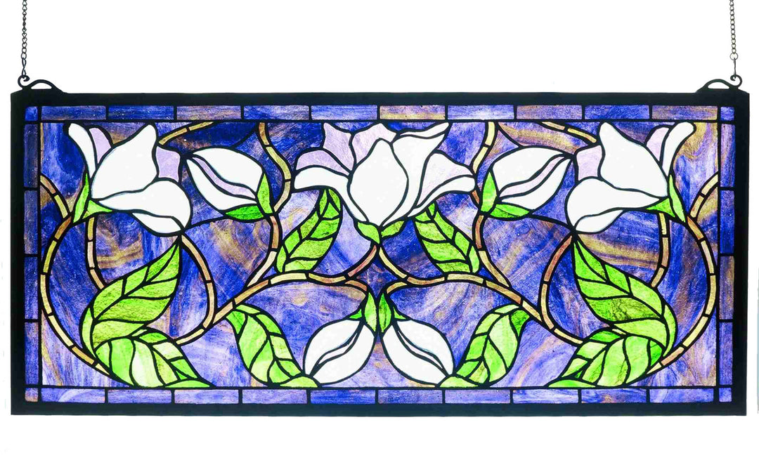 Meyda Tiffany Lighting 30705 Magnolia Window Mirror Multicolored