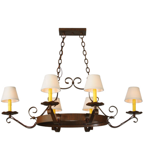 Meyda Tiffany Handforged 141763 Chandelier Light - Antique Brass