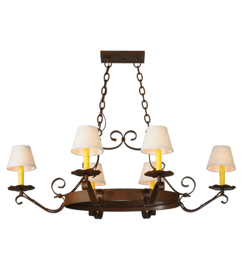 Meyda Tiffany Handforged 141763 Chandelier Light - Antique Brass