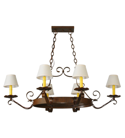 Meyda Tiffany Handforged 141763 Chandelier Light - Antique Brass
