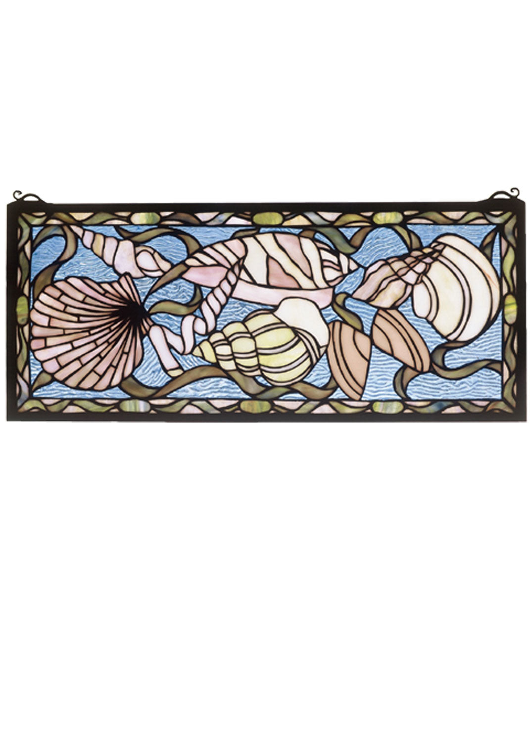 Meyda Tiffany Lighting 36431 Seashell Window Mirror Bronze / Dark