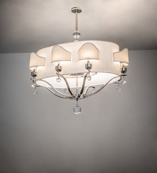 Meyda Tiffany Helena 141785 Chandelier Light - Polished Nickel