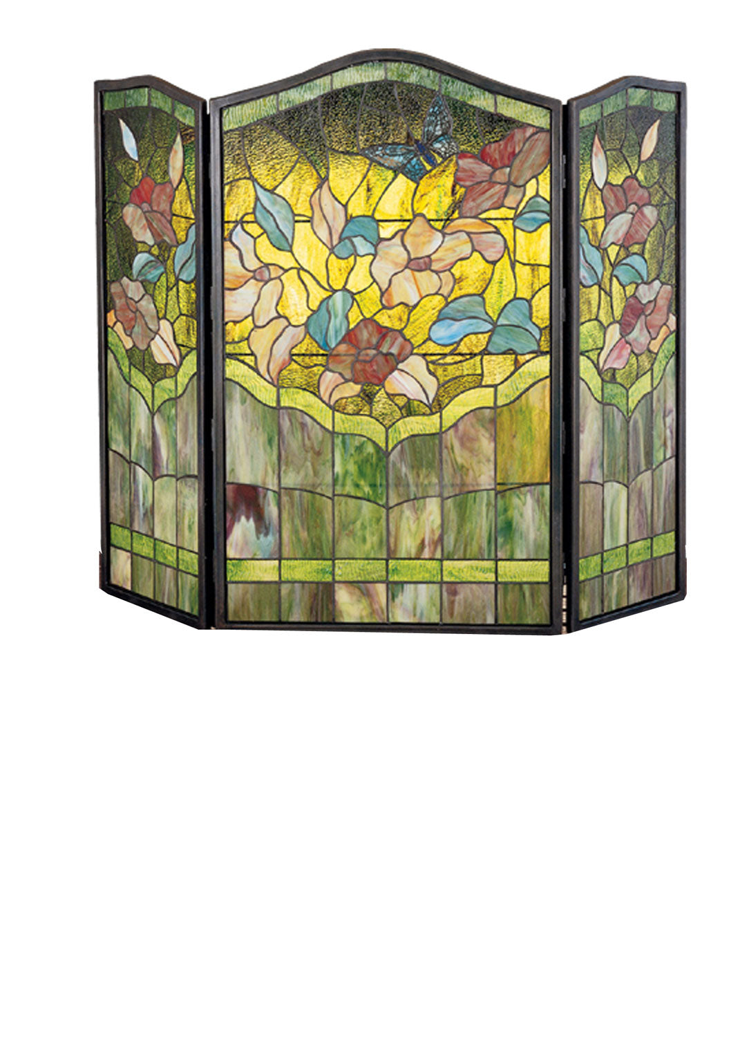 Meyda Tiffany Lighting 27237 Butterfly Fireplace Screen Home Decor Bronze / Dark