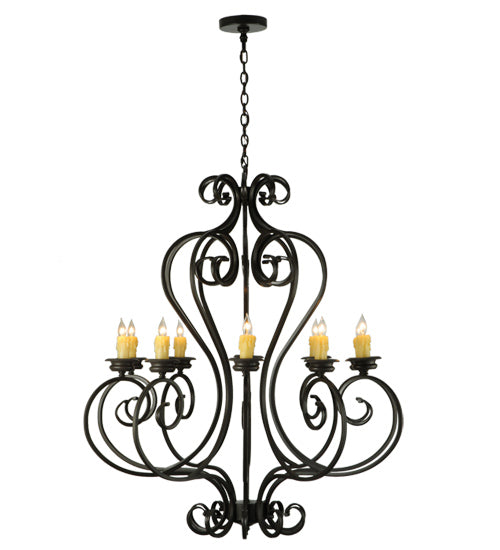 Meyda Tiffany Fernando 141833 Chandelier Light - Mahogany Bronze