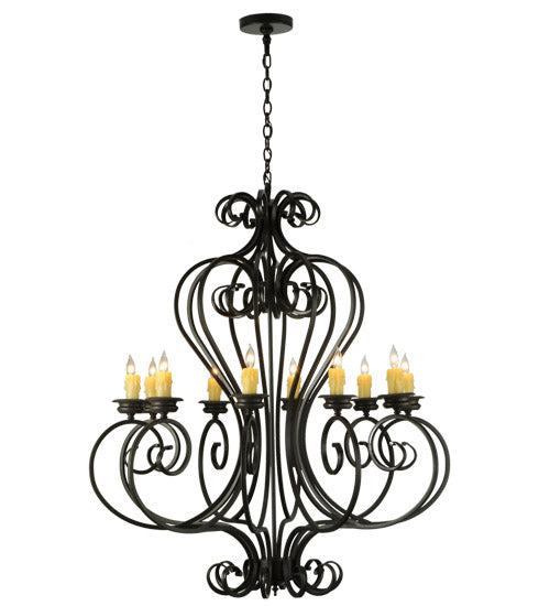 Meyda Tiffany Fernando 141833 Chandelier Light - Mahogany Bronze