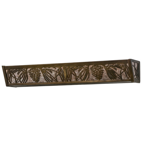 Meyda Tiffany Mountain Pine 14184 Bath Vanity Light 30 in. wide - Antique Copper