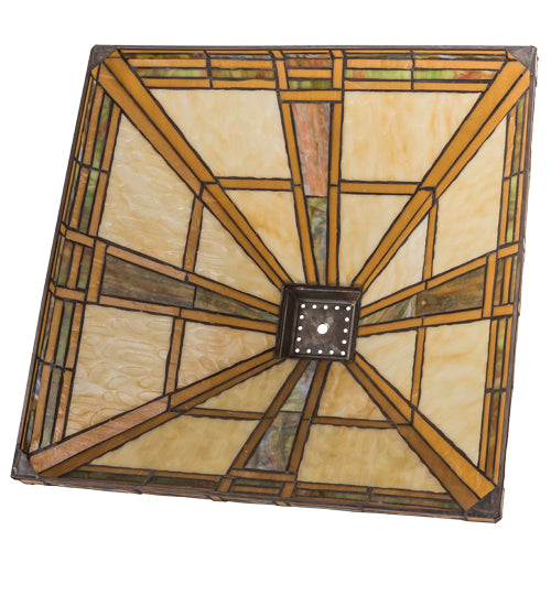 Meyda Tiffany Lighting 141884 Prairie Straw Shade Lamp Shade Multicolored