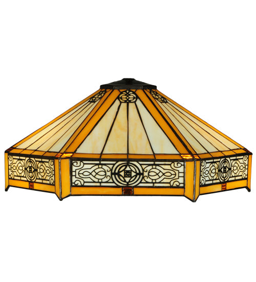 Meyda Tiffany Lighting 141892 Peaches Shade Lamp Shade Bronze / Dark