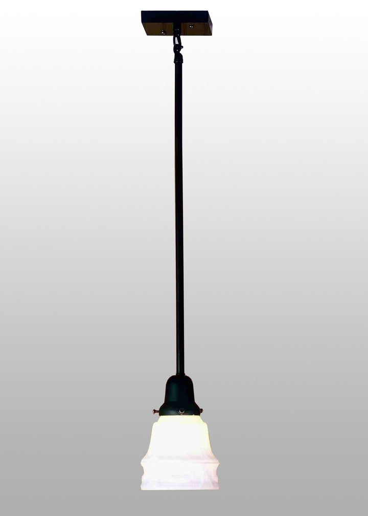 Meyda Tiffany Revival Oyster Bay 56661 Pendant Light - Craftsman Brown