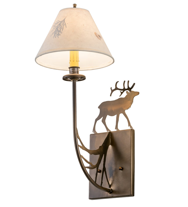 Meyda Tiffany Lone Elk 47762 Wall Light - Antique Copper