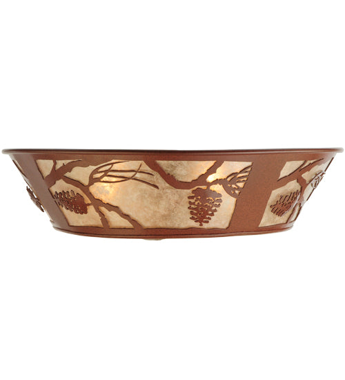 Meyda Tiffany Whispering Pines 141946 Ceiling Light - Rust