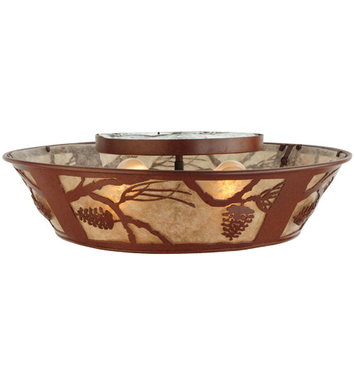 Meyda Tiffany Whispering Pines 141946 Ceiling Light - Rust
