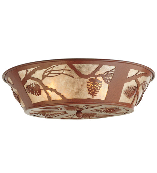 Meyda Tiffany Whispering Pines 141946 Ceiling Light - Rust