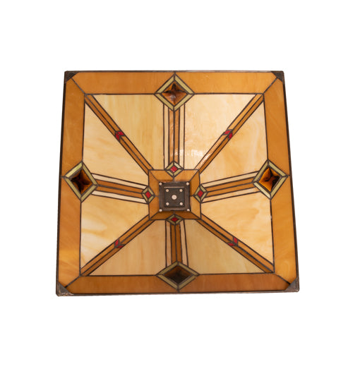 Meyda Tiffany Lighting 141958 Diamond Shade Lamp Shade Bronze / Dark