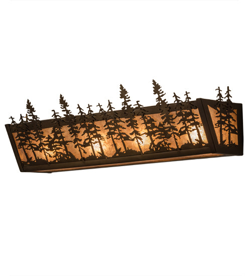 Meyda Tiffany Tall Pines 14200 Bath Vanity Light 24 in. wide - Antique Copper