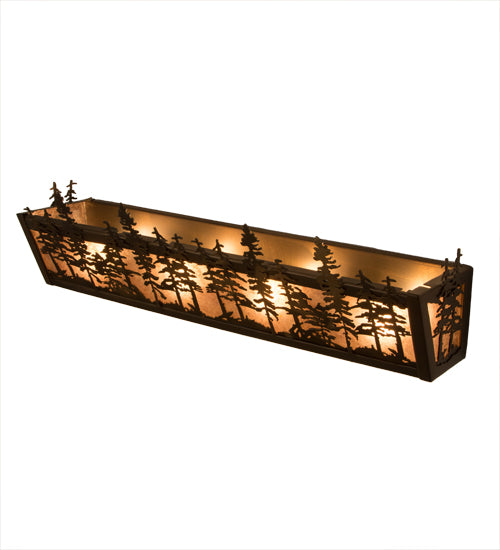 Meyda Tiffany Tall Pines 14200 Bath Vanity Light 24 in. wide - Antique Copper