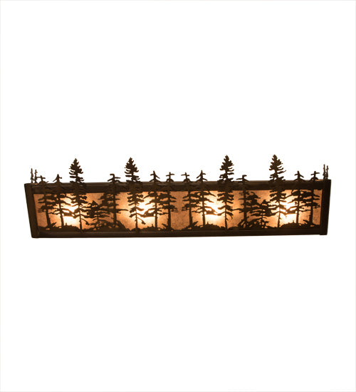 Meyda Tiffany Tall Pines 14200 Bath Vanity Light 24 in. wide - Antique Copper