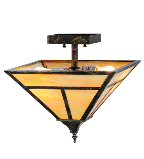 Meyda Tiffany T" Mission" 142016 Ceiling Light - Timeless Bronze,Custom