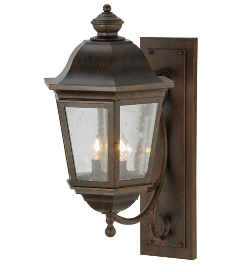 Meyda Tiffany Lighting 142105 Cassandra Two Light Wall Sconce Outdoor Bronze / Dark