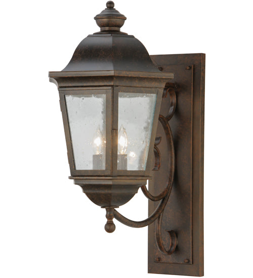 Meyda Tiffany Lighting 142105 Cassandra Two Light Wall Sconce Outdoor Bronze / Dark