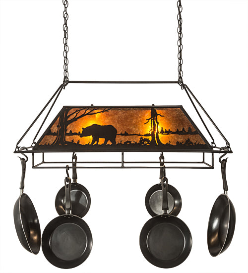 Meyda Tiffany Moose At Lake 14212 Bath Vanity Light 24 in. wide - Antique Copper