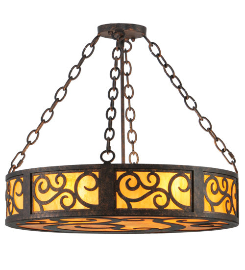 Meyda Tiffany Dean 142197 Pendant Light - Rust, Custom