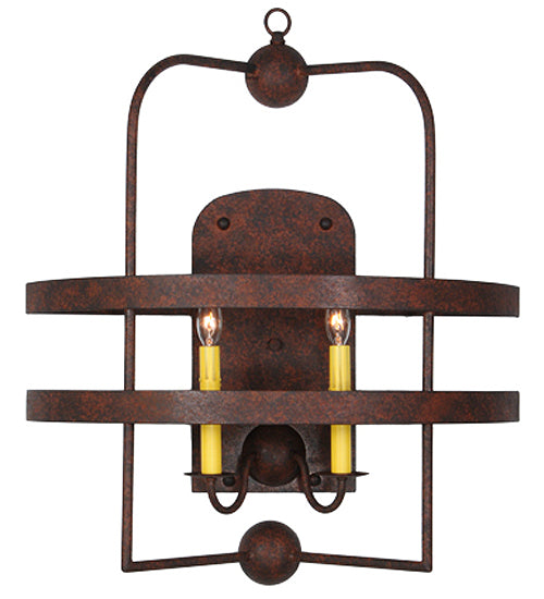 Meyda Tiffany Aldari 142242 Wall Light - Red Rust