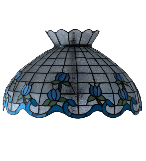 Meyda Tiffany Lighting 14224 Roseborder Shade Lamp Shade Bronze / Dark