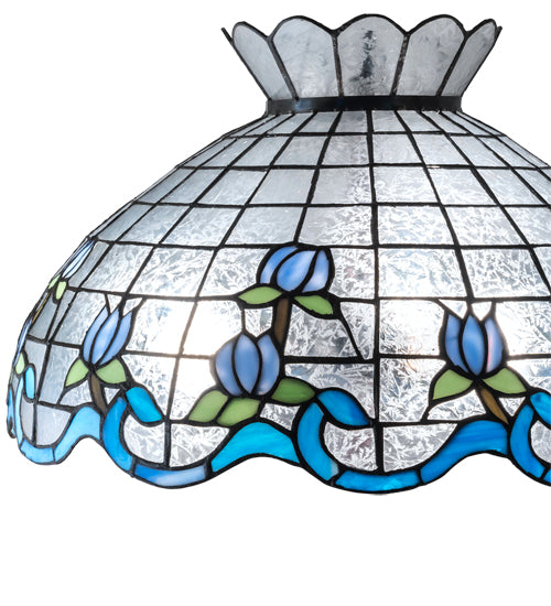 Meyda Tiffany Lighting 14224 Roseborder Shade Lamp Shade Bronze / Dark