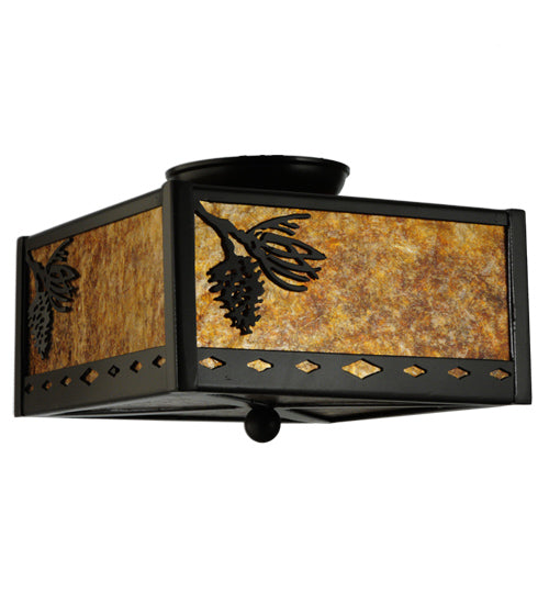 Meyda Tiffany Balsam Pine 142265 Ceiling Light - Timeless Bronze