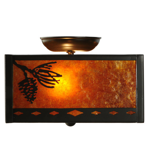 Meyda Tiffany Balsam Pine 142265 Ceiling Light - Timeless Bronze