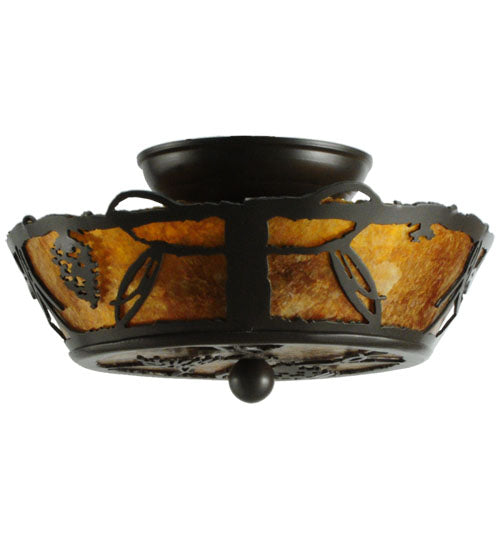 Meyda Tiffany Whispering Pines 142266 Ceiling Light - Timeless Bronze