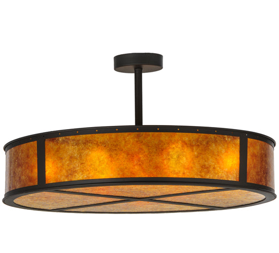 Meyda Tiffany Smythe Craftsman 142268 Chandelier Light - Oil Rubbed Bronze