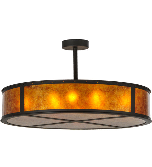 Meyda Tiffany Smythe Craftsman 142268 Chandelier Light - Oil Rubbed Bronze
