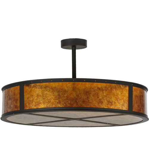 Meyda Tiffany Smythe Craftsman 142268 Chandelier Light - Oil Rubbed Bronze