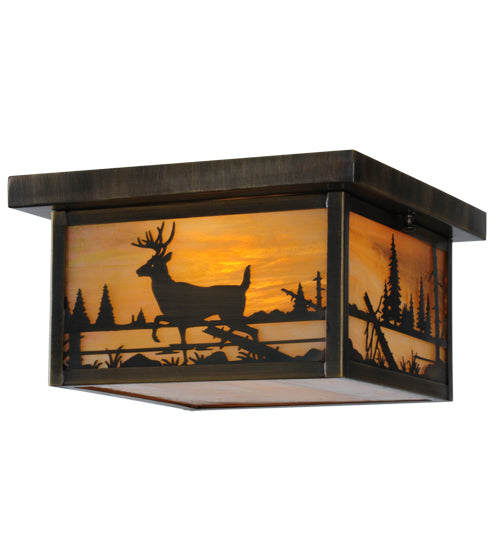 Meyda Tiffany Hyde Park 142324 Ceiling Light - Antique Brass